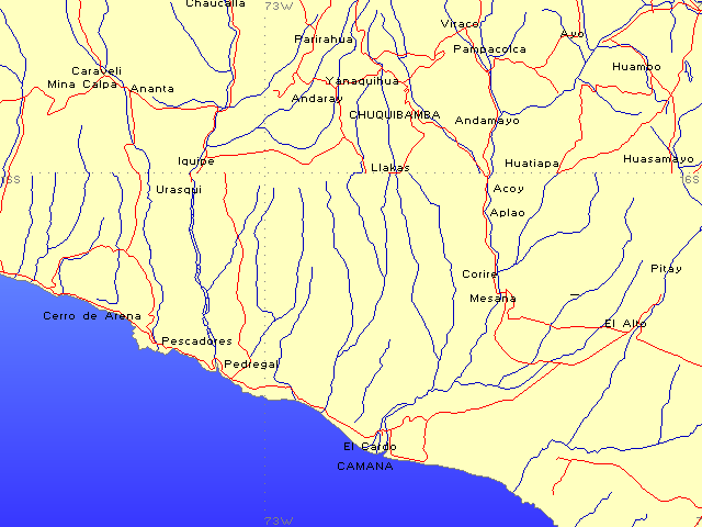 Mapas regionales: Camana