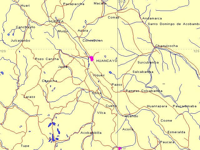 Mapas regionales: Huancayo