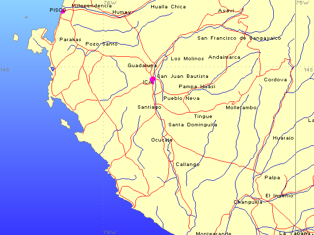 Mapas regionales: Ica