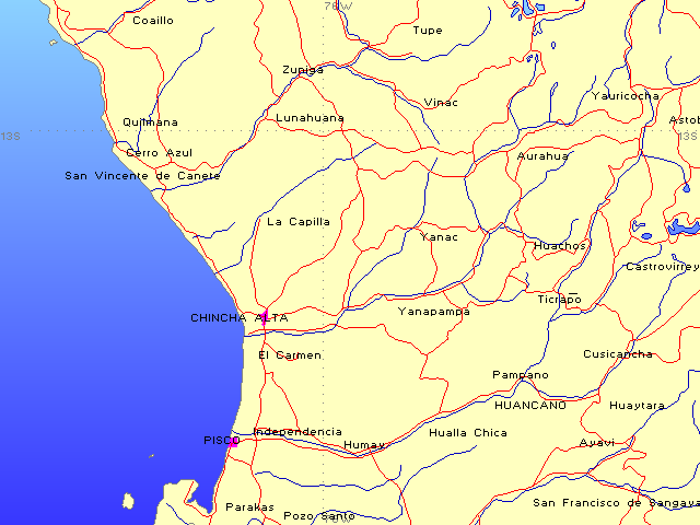 Mapas regionales: Pisco