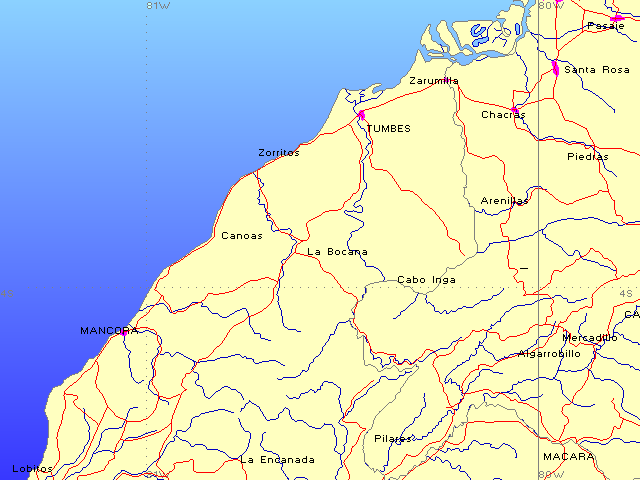 Mapas regionales: Tumbes