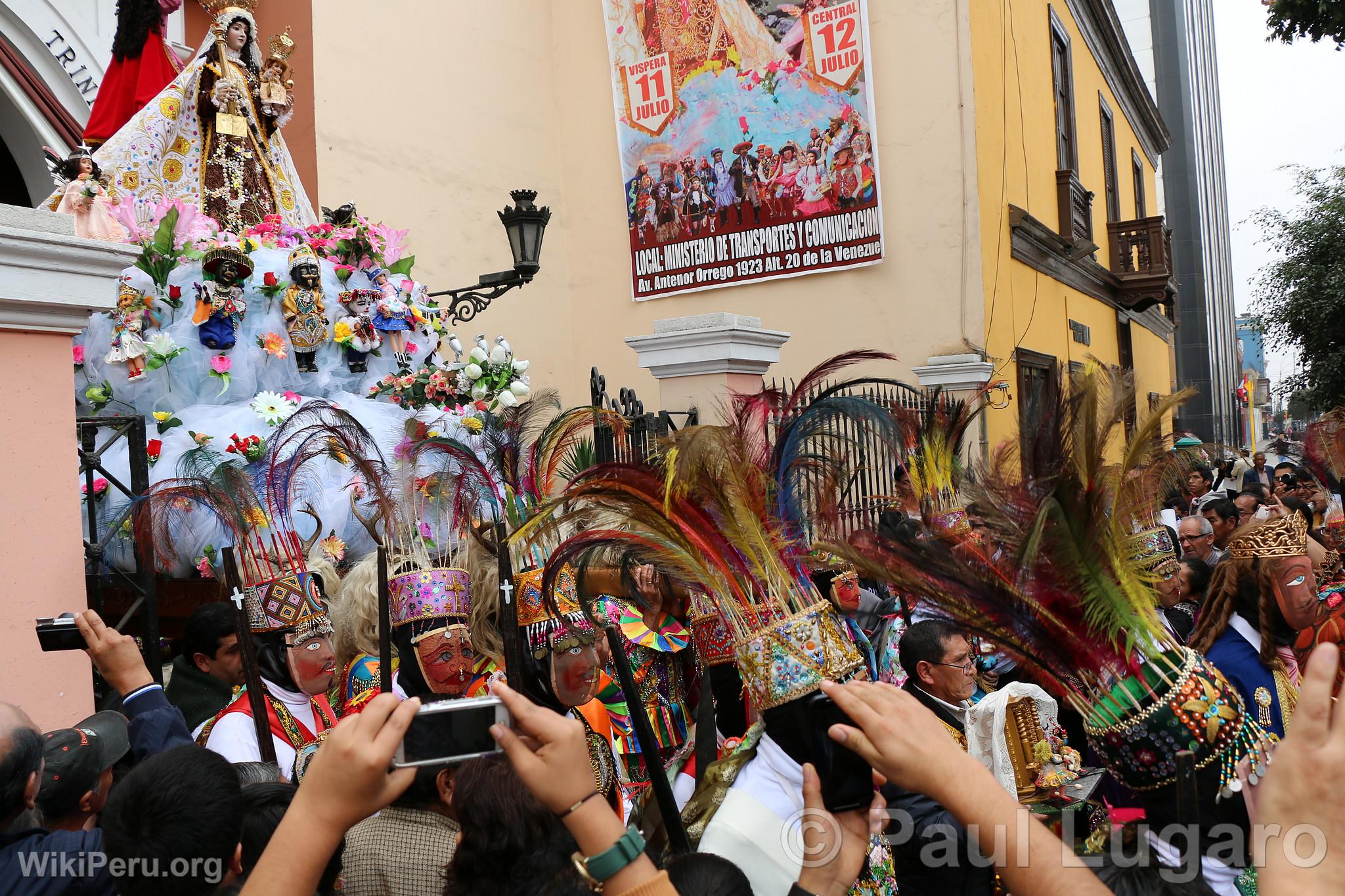 Procesin de la Vrgen del Carmen, Lima