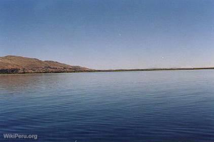 Vista del lago Titicaca