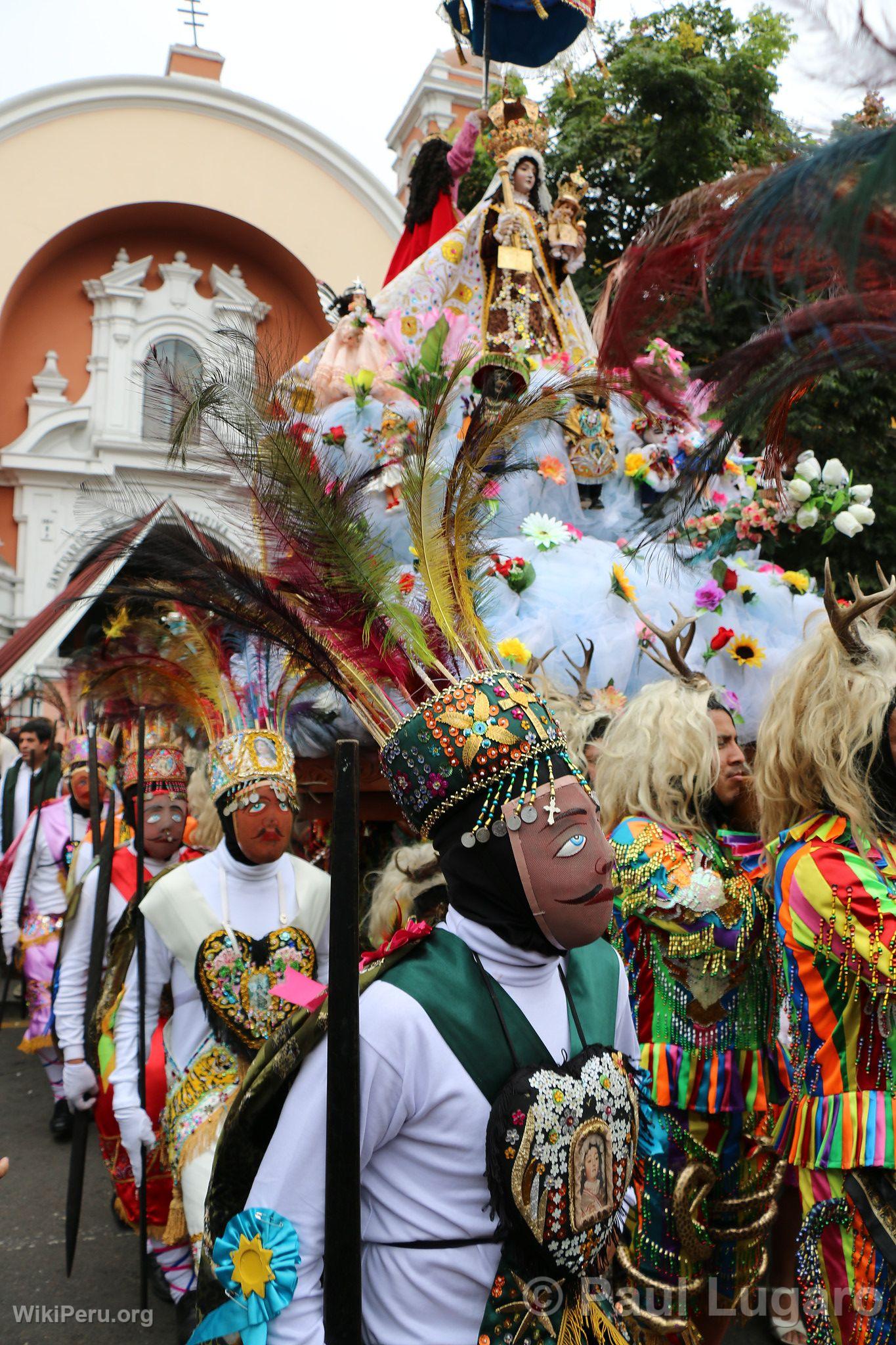 Procesin de la Vrgen del Carmen, Lima