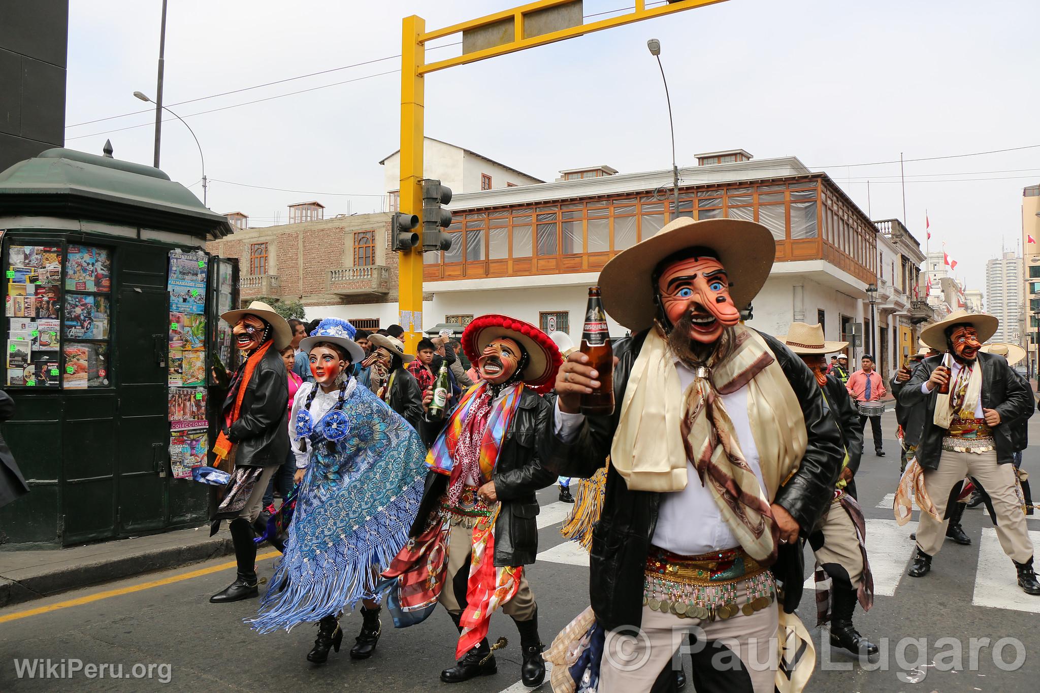 Procesin de la Vrgen del Carmen, Lima