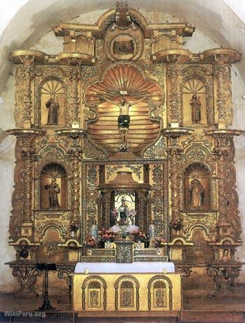 Retablo mayor de la iglesia de Mansiche en Trujillo