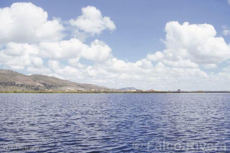 Vista del lago Titicaca