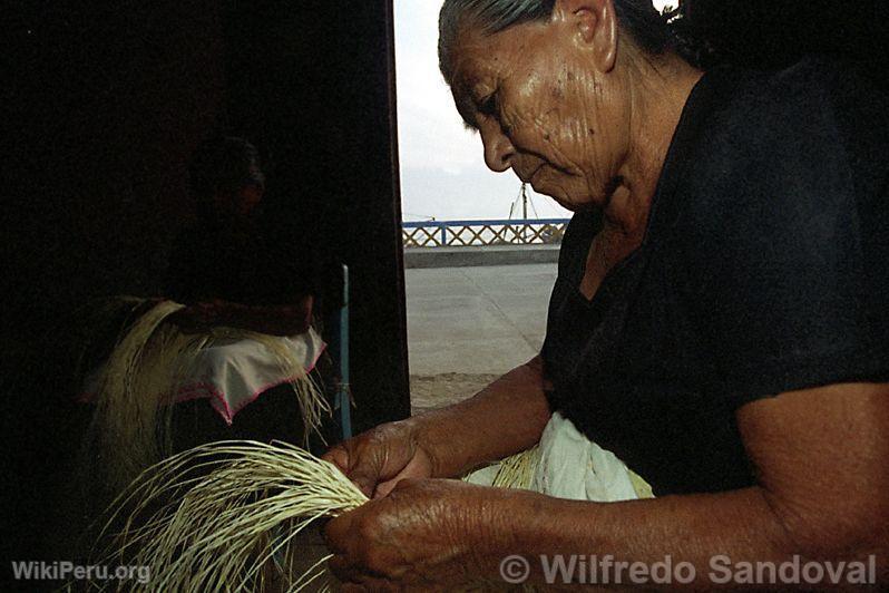 Tejido de paja trenzada, Puerto Eten