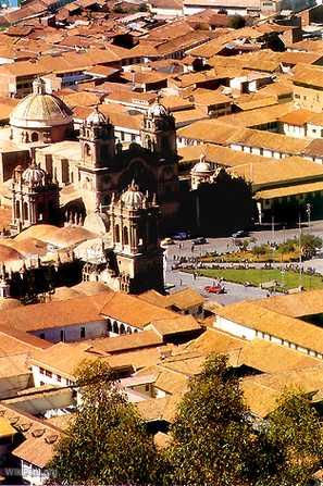 Vista de la catedral, Cuzco