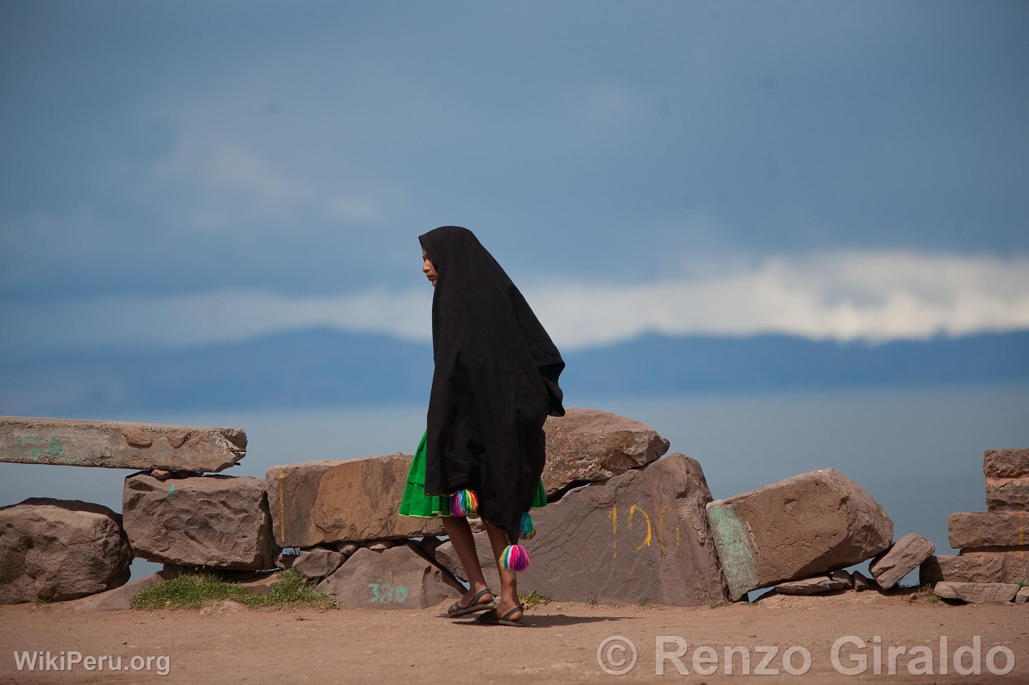 Isla Taquile en el Lago Titicaca