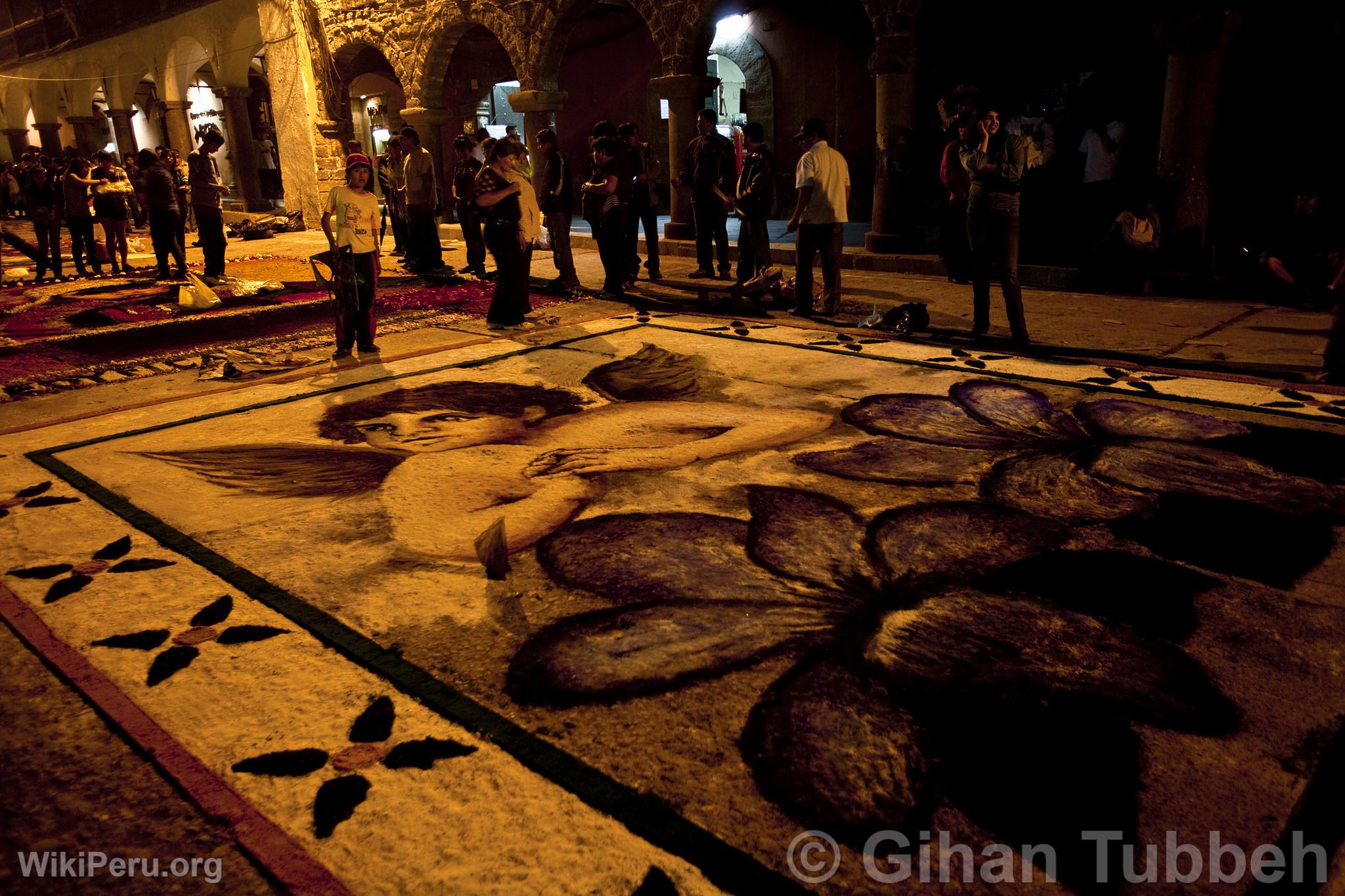 Alfombra de flores