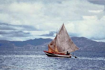 Bote en el lago, Puno