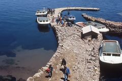 Puerto lacustre en Taquile