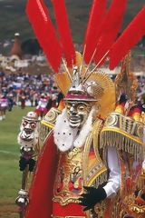 Enmascarado durante la Fiesta de la Candelaria, Puno