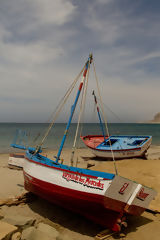 Botes en la playa El uro