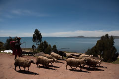 Isla Taquile en el Lago Titicaca