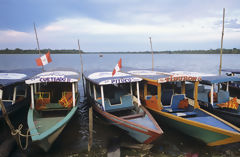 Botes en Laguna Yarinacocha