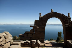 Isla de Taquile en el Lago Titicaca